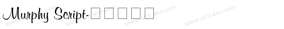 Murphy Script字体转换